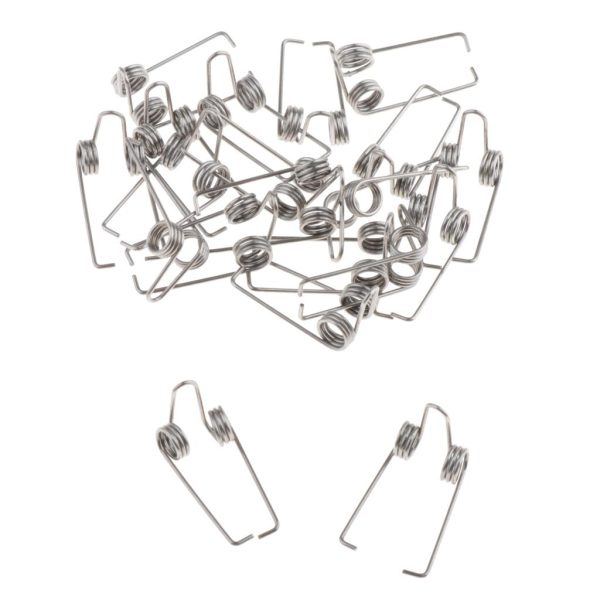 Maxbell 20Pcs Trombone Water Key  Spit Valve Spring Steel Silver for Trombone Parts For Discount