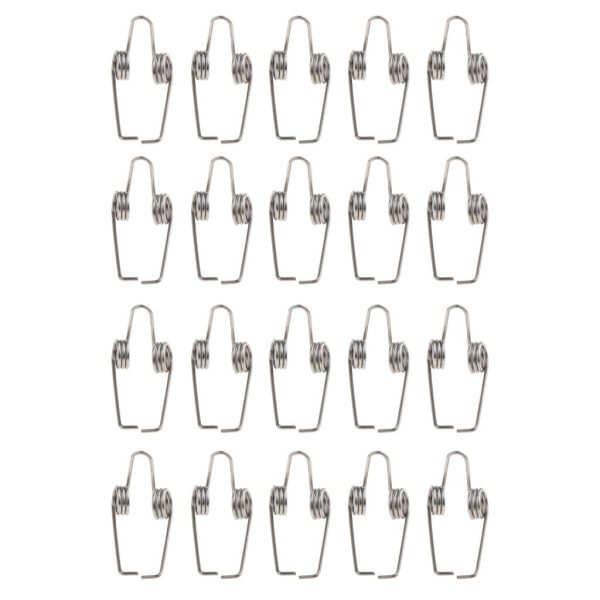 Maxbell 20Pcs Trombone Water Key  Spit Valve Spring Steel Silver for Trombone Parts For Discount