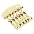 Maxbell Alloy 6 Clasp Key Holder Key Chain Row fo Leathercraft Wallet DIY Golden For Discount