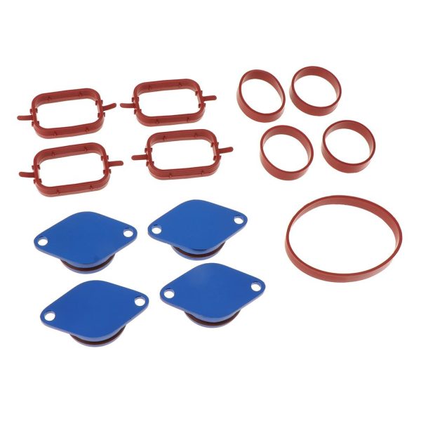 Maxbell 33mm for BMW M57 SWIRL BLANKS FLAPS repair delete kit+ intake gaskets Blue on Sale