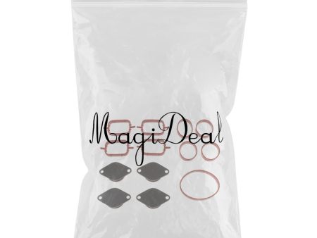 Maxbell 33mm for BMW M57 SWIRL BLANKS FLAPS repair delete kit+ intake gaskets Black Cheap