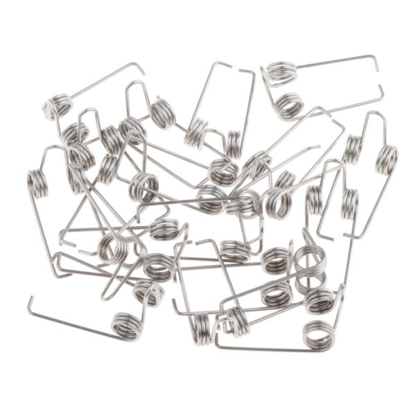 Maxbell 20Pcs Trombone Water Key  Spit Valve Spring Steel Silver for Trombone Parts For Discount