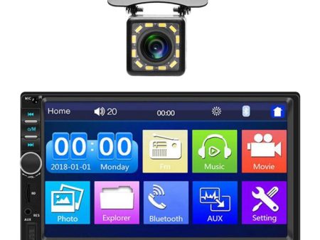 Maxbell 7  HD In Dash Touch Screen 2 Din Car Stereo Radio MP5 Player w  Camera 7018B For Cheap