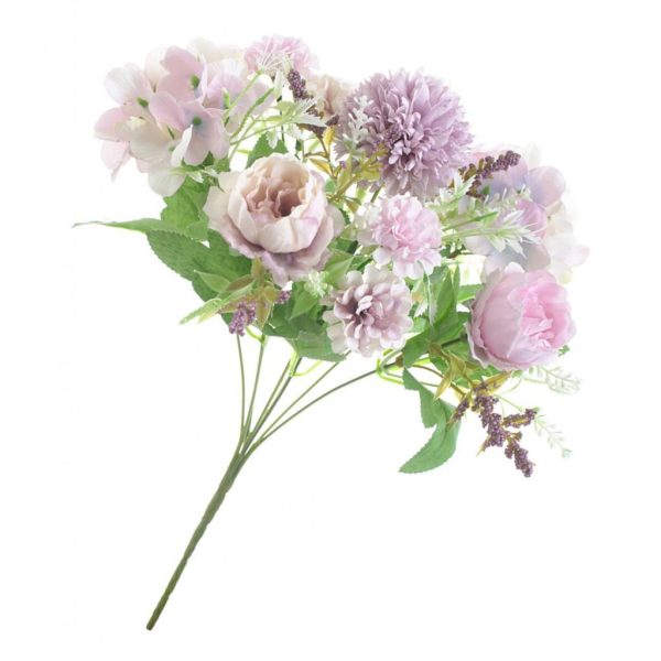 Maxbell 7head Fake Peony Flower Artificial Hand Flower Wedding Decor Light Purple Cheap