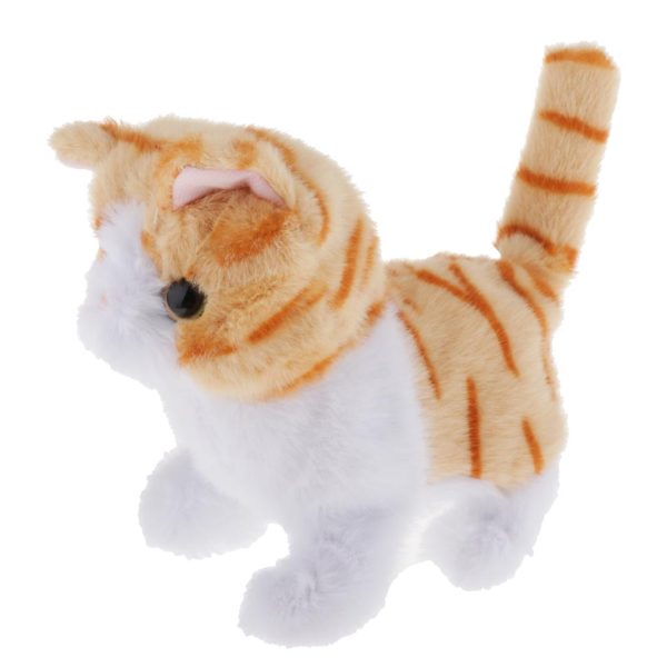 Maxbell Interactive Robot Cat Electronic Toys Walking Miaow Garfield Online now