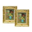 Maxbell 1:12 Dollhouse Gold Picture Frame Miniature Daisy Women Decor Accessory A Online now