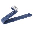 Maxbell 10pcs S-type Non-slip Stainless Steel Pant Trousers Jean Hangers  Blue_1 Online now